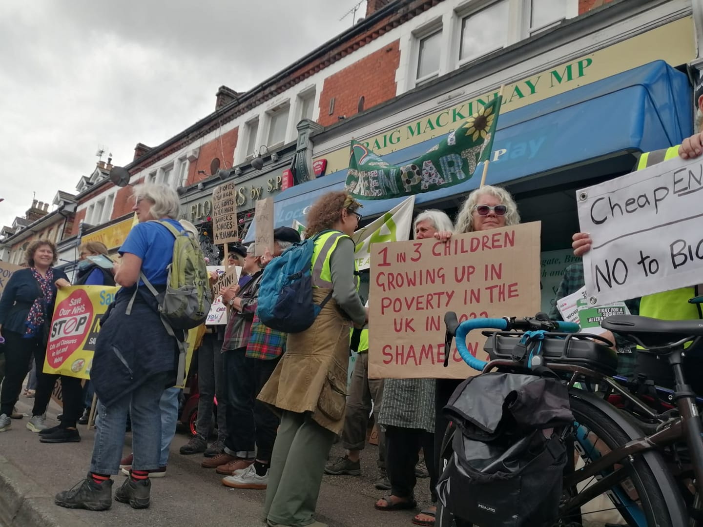 Cost of Living protest in Broadstairs