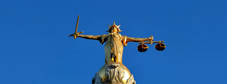 Artists impression of Lady Justice